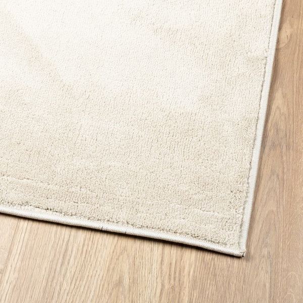 Beiger Kurzflor Teppich 240x340 cm
