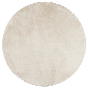 Beiger Kurzflor Teppich OVIEDO Ø 200 cm