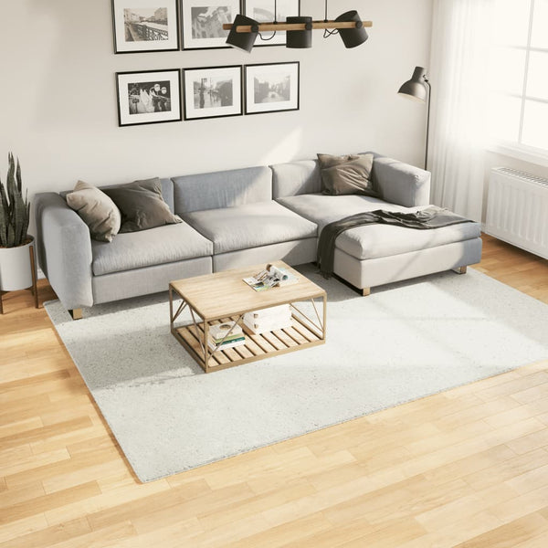 Creme Kurzflor Teppich 200x280 cm