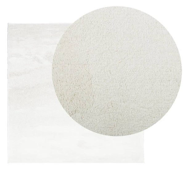 Creme Teppich OVIEDO Kurzflor 240x240 cm