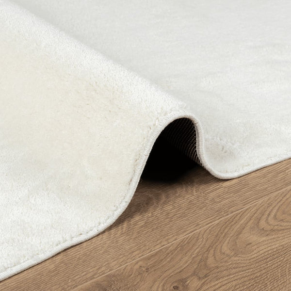 Creme Teppich OVIEDO Kurzflor 240x240 cm