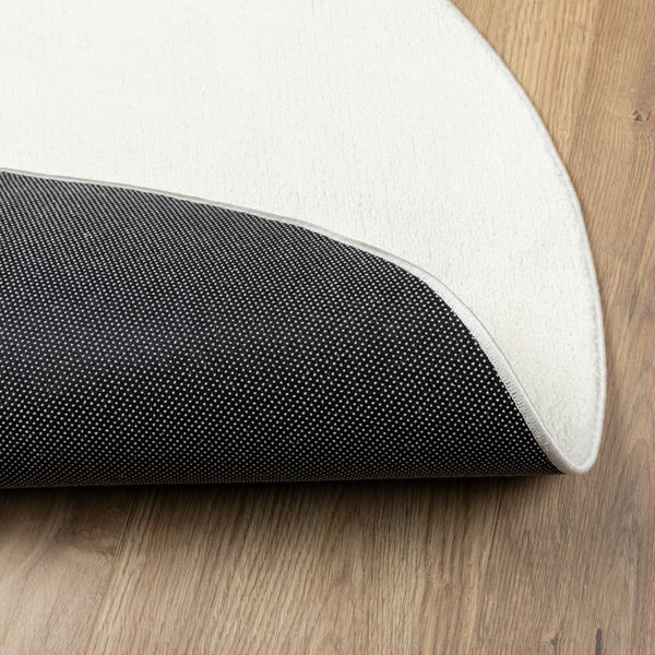 Creme Kurzflor Teppich OVIEDO Ø 160cm