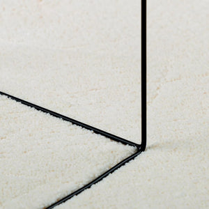 Creme Kurzflor Teppich OVIEDO Ø 160cm
