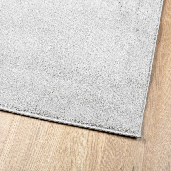 Grauer Kurzflor Teppich OVIEDO 60x110 cm