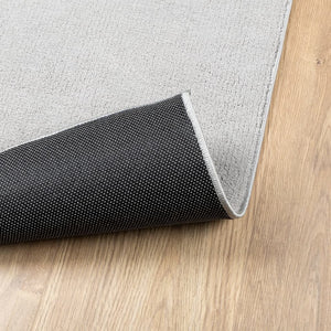 Grauer Kurzflor Teppich OVIEDO 60x110 cm