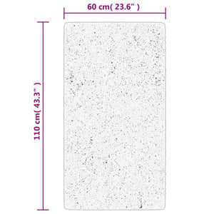 Grauer Kurzflor Teppich OVIEDO 60x110 cm