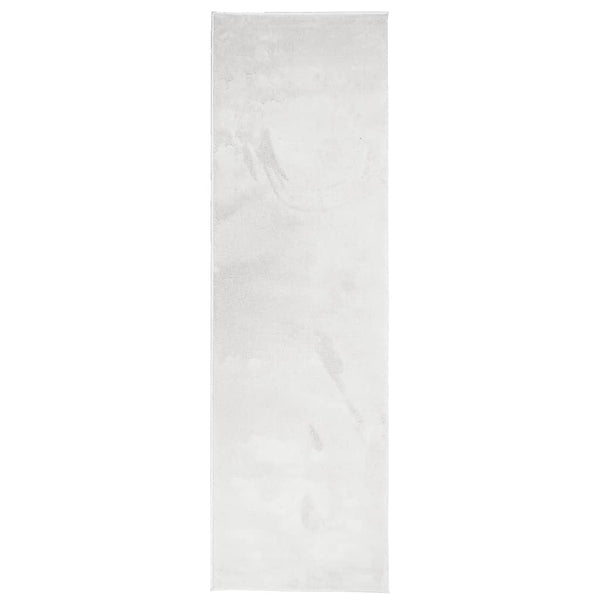 Grauer Kurzflor Teppich OVIEDO 80x250 cm