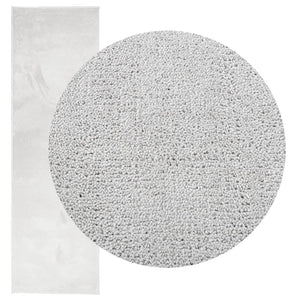 Grauer Kurzflor Teppich OVIEDO 80x250 cm