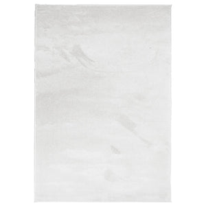 Teppich Kurzflor Grau 140x200 cm