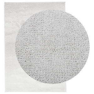 Teppich Kurzflor Grau 140x200 cm