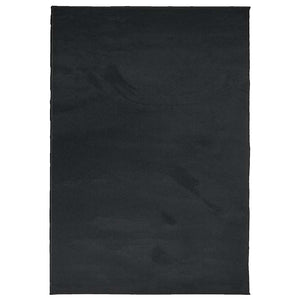 Schwarzer Kurzflor Teppich 160x230 cm