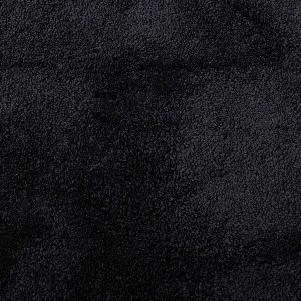 Schwarzer Kurzflor Teppich 160x230 cm
