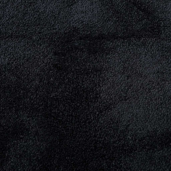 Schwarzer Kurzflor Teppich 240x340 cm