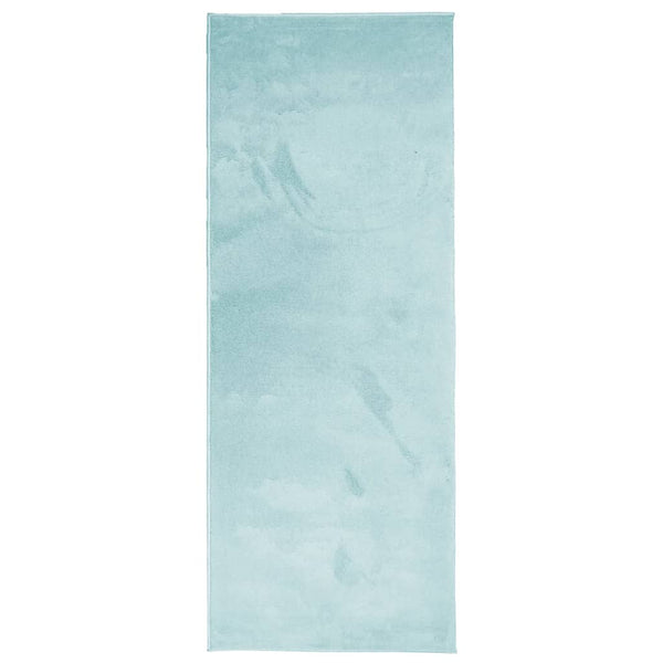 Grüner Kurzflor Teppich OVIEDO 80x200 cm
