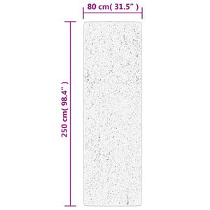 Grüner Kurzflor Teppich OVIEDO 80x250 cm
