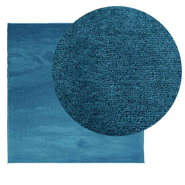 Türkis Teppich OVIEDO Kurzflor 240x240 cm