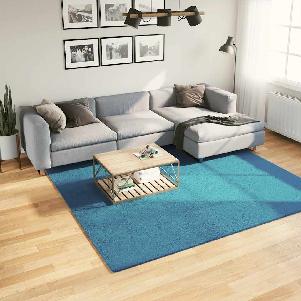 Türkis Teppich OVIEDO Kurzflor 240x240 cm