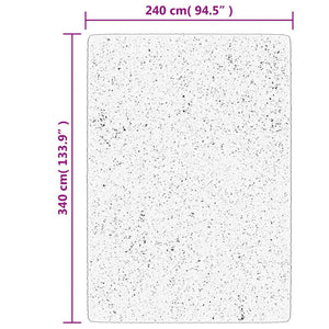 Türkis Teppich Kurzflor 240x340 cm