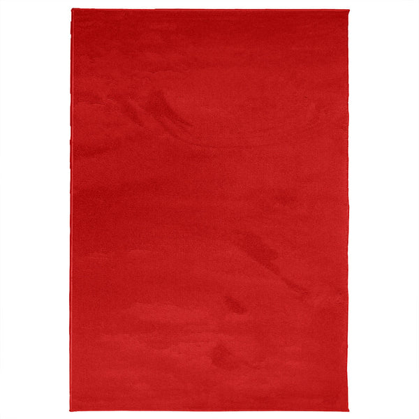 Roter Kurzflor Teppich OVIEDO 160x230 cm