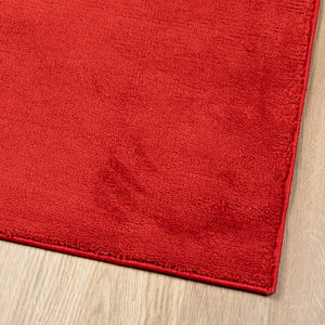 Roter Kurzflor Teppich 200x280 cm