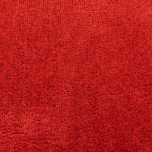 Roter Kurzflor Teppich 200x280 cm