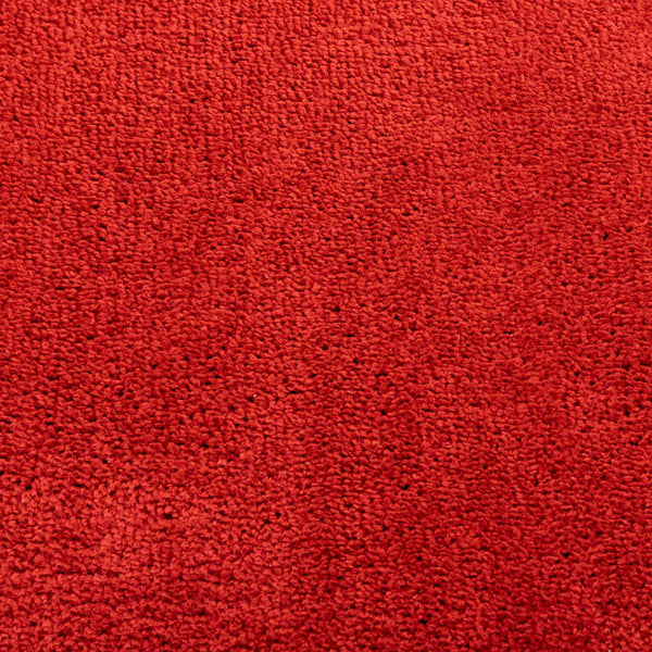 Roter Kurzflor Teppich 200x280 cm