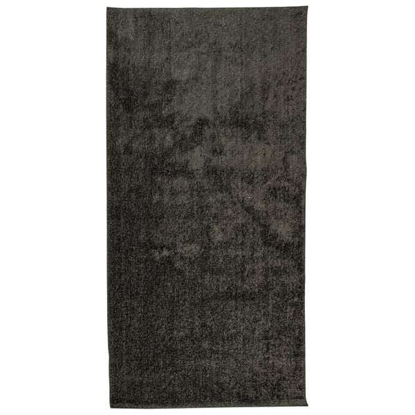 Anthrazit Hochflor Teppich 100x200 cm