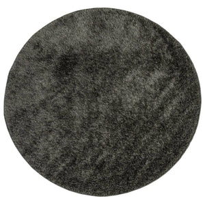 Anthrazit Hochflor Teppich Ø 200cm