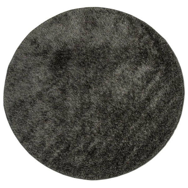 Anthrazit Hochflor Teppich Ø 200cm