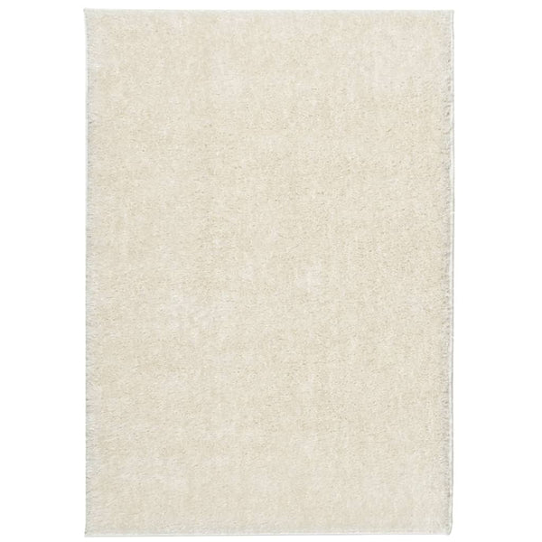 Creme Hochflor Teppich ISTAN 120x170 cm