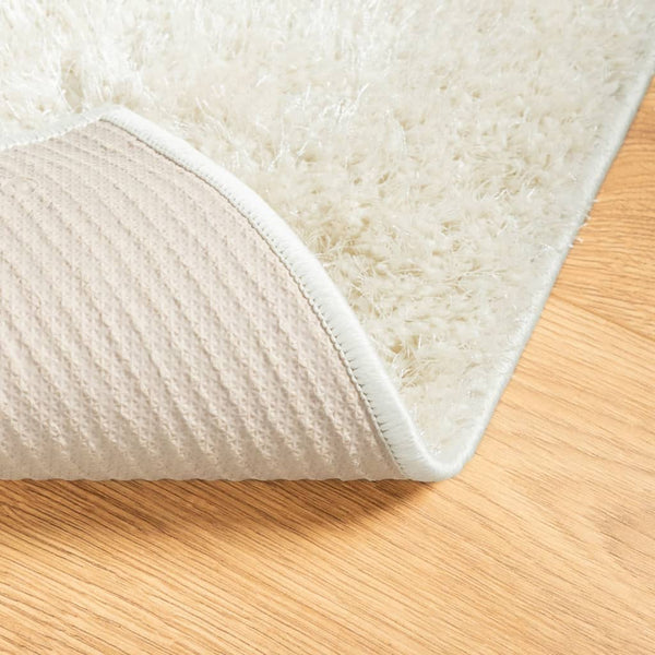 Creme Hochflor Teppich ISTAN 120x170 cm
