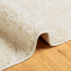 Creme Hochflor Teppich ISTAN 120x170 cm