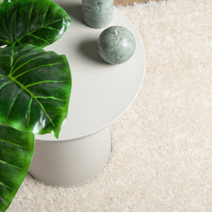 Creme Hochflor Teppich ISTAN 120x170 cm