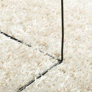Creme Hochflor Teppich ISTAN 120x170 cm