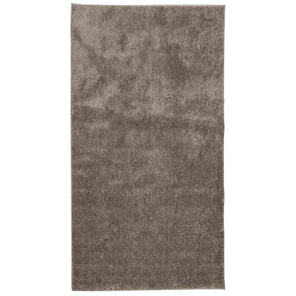 Grauer Hochflor Teppich 80x150 cm