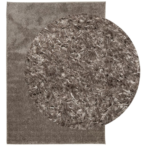 Hochflor Teppich ISTAN Grau 120x170 cm