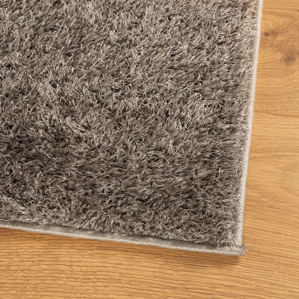 Hochflor Teppich ISTAN Grau 120x170 cm