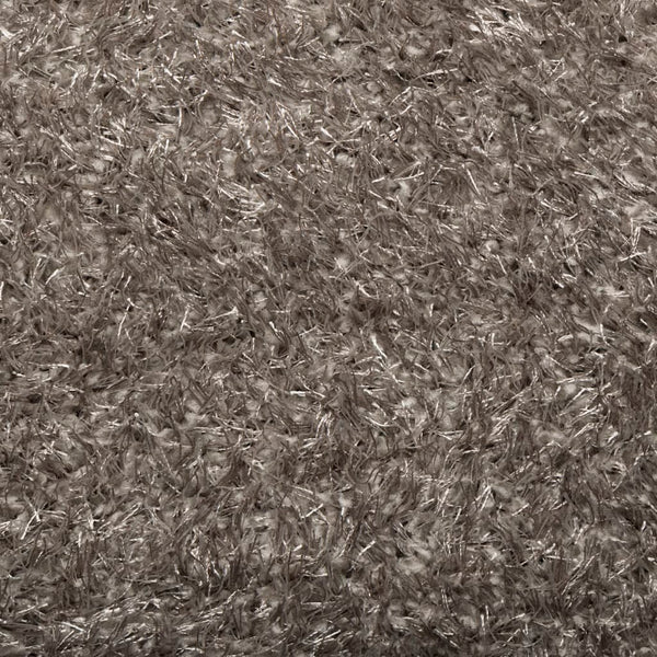 Hochflor Teppich Grau Glänzend 140x200 cm