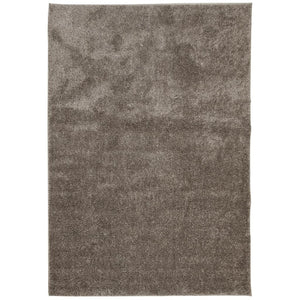 Grauer Hochflor Teppich 160x230 cm