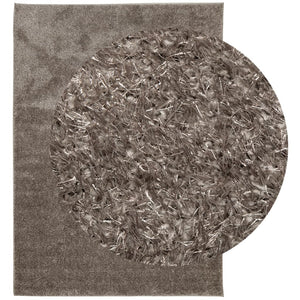 Grauer Hochflor Teppich ISTAN 200x280 cm