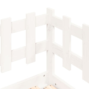vidaXL Extendable Day Bed White 2x(90x200) cm Solid Pine Wood