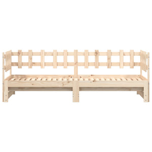 vidaXL Extendable Day Bed 2x(90x190) cm Solid Pine