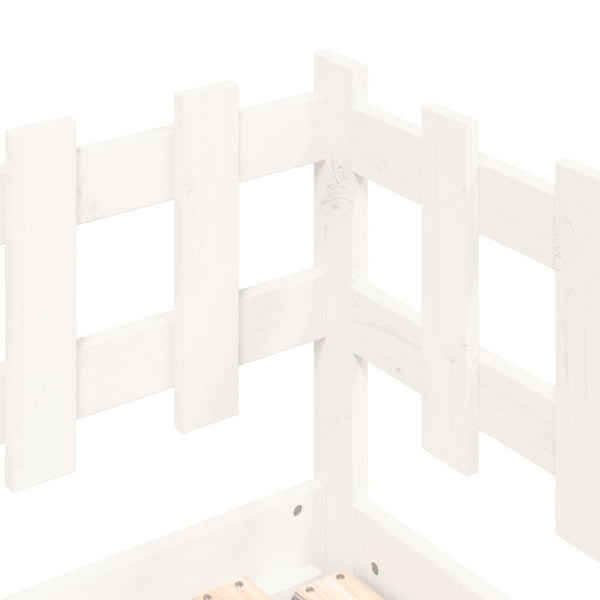 vidaXL Extendable Day Bed White 2x(90x190) cm Solid Pine Wood