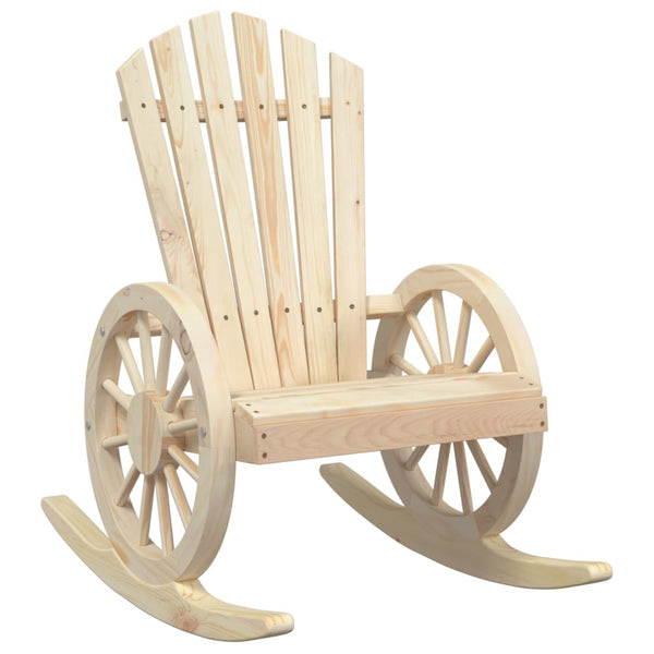 vidaXL Adirondack Rocking Chair Solid Fir Wood