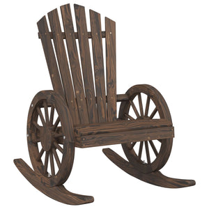 vidaXL Adirondack Rocking Chair Solid Fir Wood