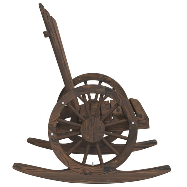 vidaXL Adirondack Rocking Chair Solid Fir Wood
