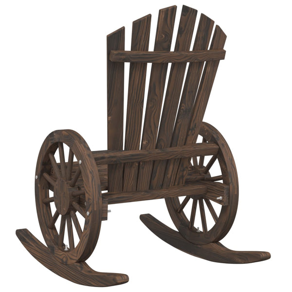 vidaXL Adirondack Rocking Chair Solid Fir Wood