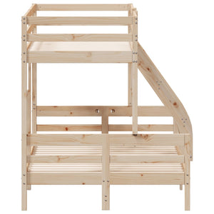 vidaXL Bunk Bed 80x200/120x200 cm Solid Pine Wood
