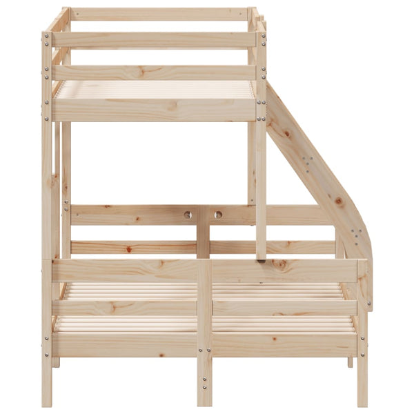 vidaXL Bunk Bed 80x200/120x200 cm Solid Pine Wood