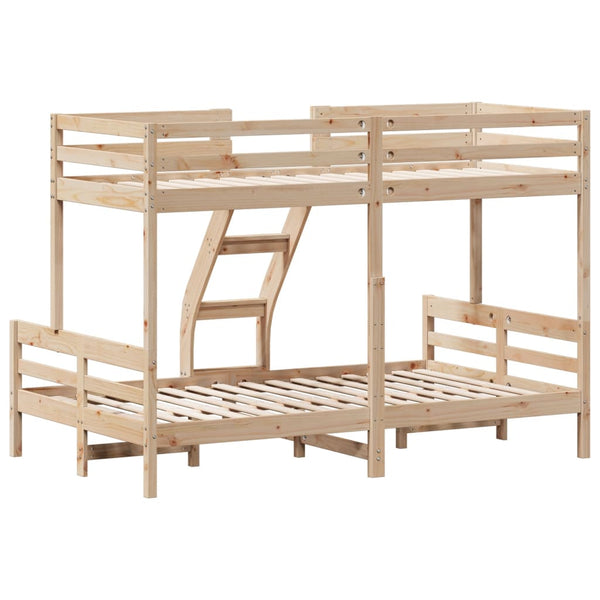 vidaXL Bunk Bed 80x200/120x200 cm Solid Pine Wood